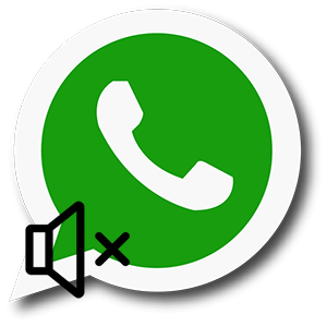 отключение звука и уведомлений WhatsApp