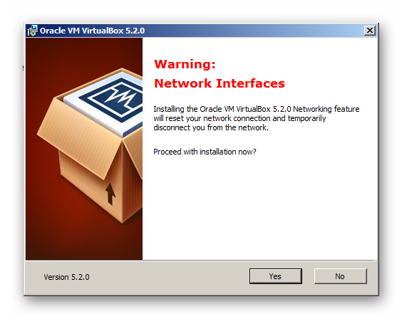 Активирование инсталляцию VirtualBox для установки Discord на Windows XP
