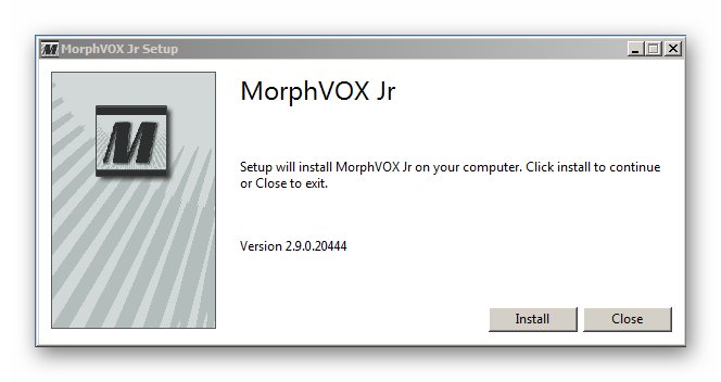 Запуск установки MorphVOX Junior для преобразования звука Discord